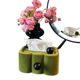 Hot selling gep retro olive green desktop napkin storage ornaments living room premium velvet bedroom tissue box spring