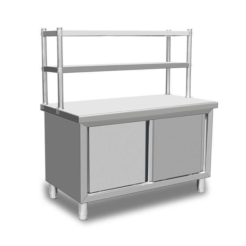 不锈钢拉门工作台厨房操作台食堂切菜台后厨打荷台储物碗碟柜,淘宝优惠券,粉丝福利购,淘宝优惠卷