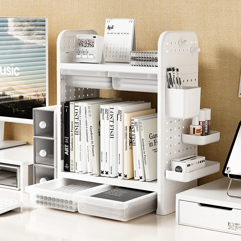 桌面洞洞板收纳盒置物架学生书桌文具抽屉办公桌迷你免打孔整理架,淘宝优惠券,粉丝福利购,淘宝优惠卷