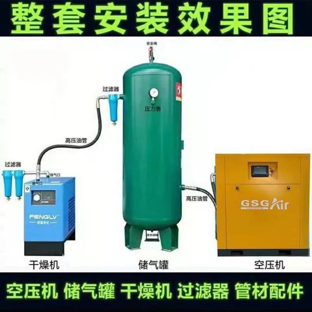 Engineering manufacturer Pneumatic small screw machine compressor compressor permanent magnet air large mechanical tools