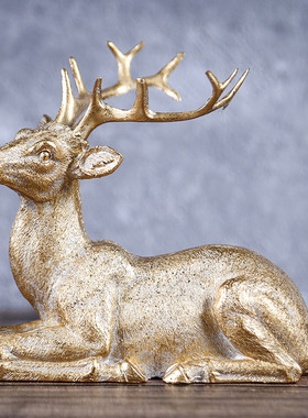 淳兴树脂工艺品创意欧式艺术麋鹿客厅家居装饰摆件发家批厂家定制