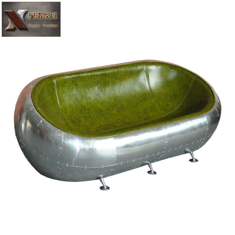 铝皮铆钉双人球形沙发椅工业风金属个性造型沙发服装店酒吧沙发,淘宝优惠券,粉丝福利购,淘宝优惠卷