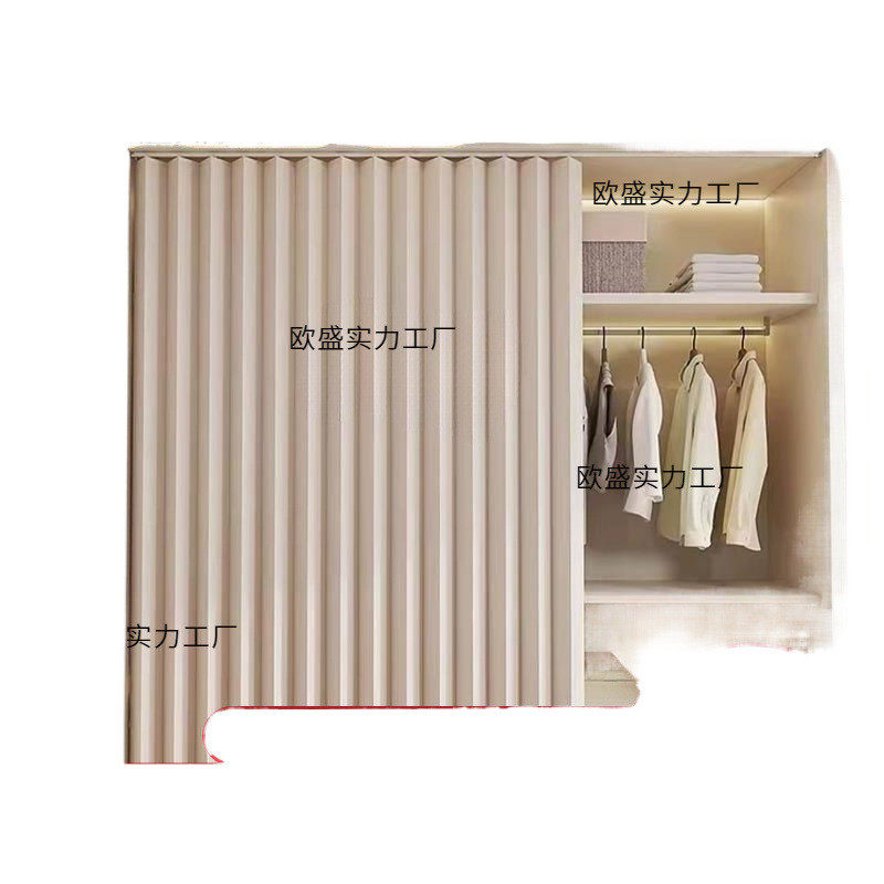 卧室衣柜遮挡门帘开放式衣帽间防尘帘免打孔折叠柜子书柜隔断,淘宝优惠券,粉丝福利购,淘宝优惠卷