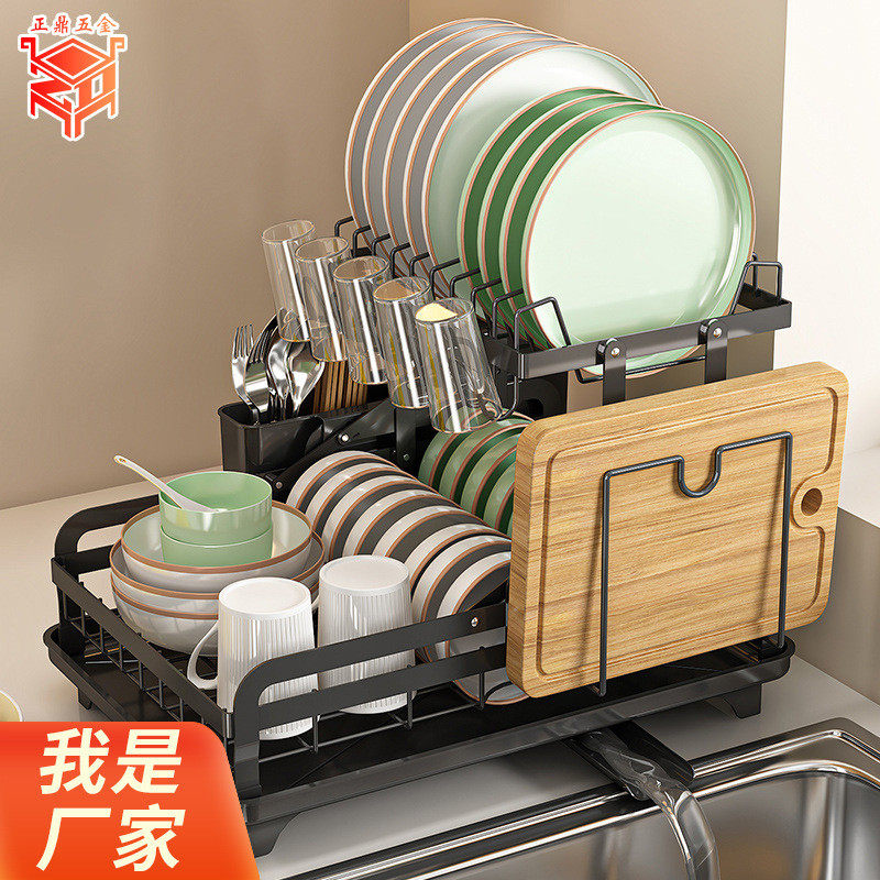 双层碗碟架厨房免安装碗筷架碗盘餐具折叠收纳碗架置物架,淘宝优惠券,粉丝福利购,淘宝优惠卷