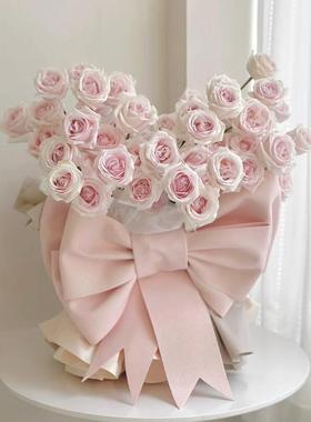 38女神节超大蝴蝶结玫瑰花束订婚求婚花束店铺橱窗装饰拍照摆厂家