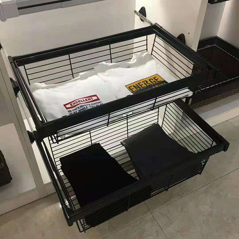 抽屉式衣柜拉篮衣帽间收纳多功能推拉储物篮藤篮伸缩裤架五金配件,淘宝优惠券,粉丝福利购,淘宝优惠卷