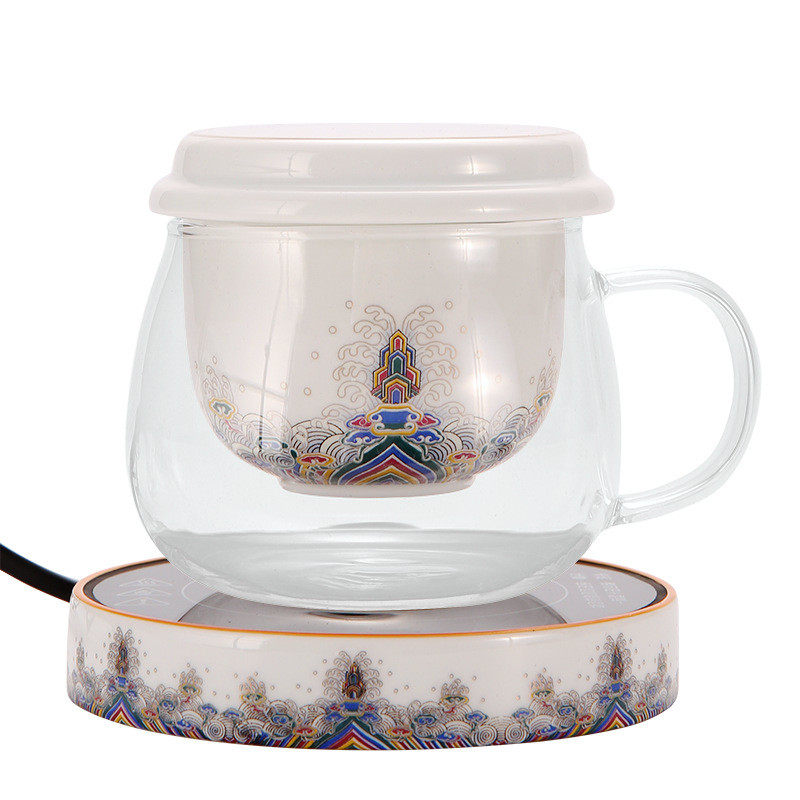 国潮恒温器煮茶器迷你电陶炉个人专用小型杯垫底座加热保温玻璃杯,淘宝优惠券,粉丝福利购,淘宝优惠卷