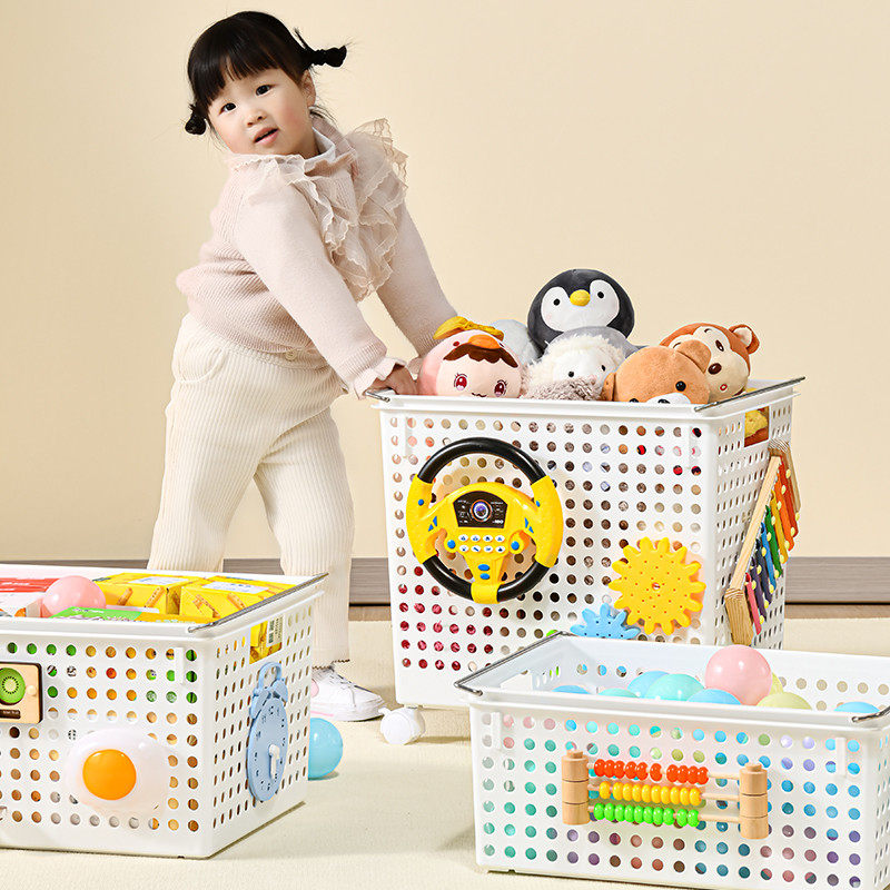 天鼠儿童玩具收纳箱家用宝宝推车积木娃娃忙碌筐洞洞板脏衣篓篮子,淘宝优惠券,粉丝福利购,淘宝优惠卷