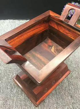 红摆设鼎盛千秋一言九鼎香炉红木摆件工艺礼品收藏办公酸枝木