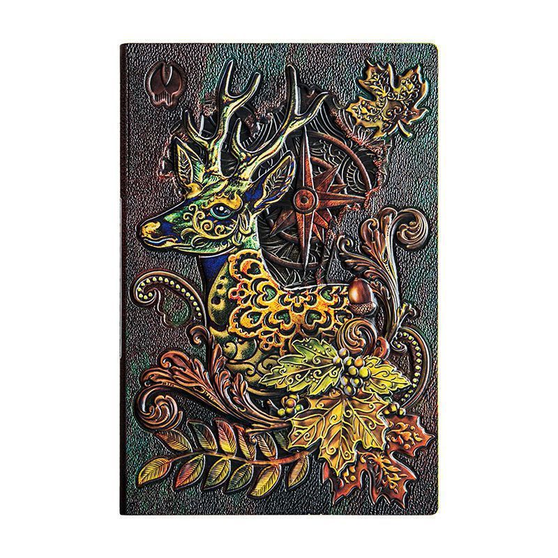 欧式复古3日记本浮雕本个性笔记本创意送人礼品立体学习用品 - 图2