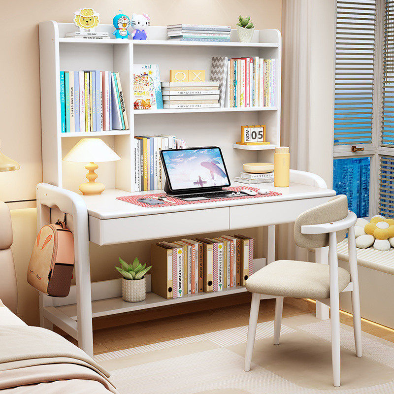 升降儿童学习桌小户型可书架带椅中小学生家用课桌实木书桌写字台,淘宝优惠券,粉丝福利购,淘宝优惠卷