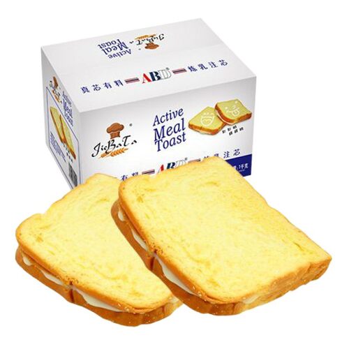 新货abd奶酪吐司面包400g夹心面包片切片原味整箱糕点直供早餐蛋 - 图3