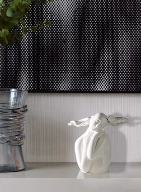 热销现代人物白色猫女抽象陈列样板间书房客厅创意组合茶几桌面摆