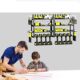 Wall tool rack hardware power tool hanging wall panel sorting storage rack artifact handheld electric drill hanging rack hole board