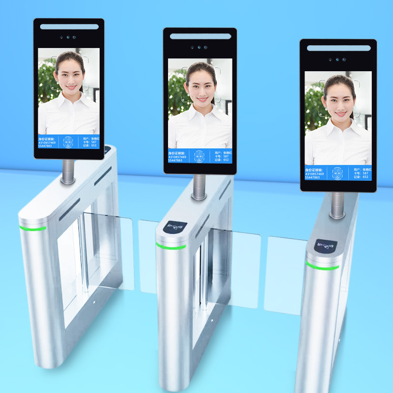 Hot-selling smart ID card access control machine verification 8-inch face recognition attendance clock all-in-one machine visitor machine facial recognition