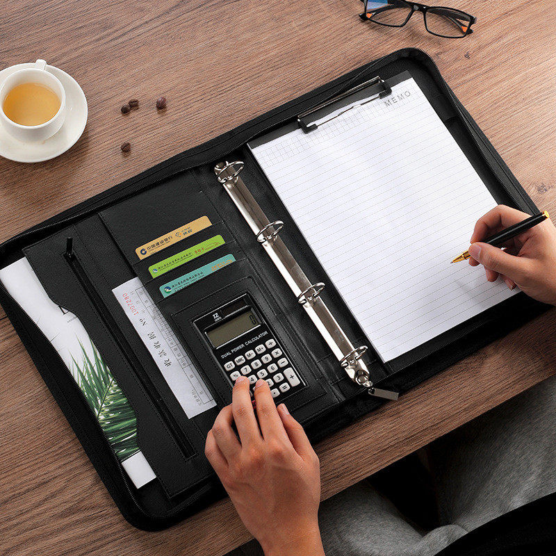 现货商务多功能文件夹拉链手提公文包A4办公经理夹活页夹,淘宝优惠券,粉丝福利购,淘宝优惠卷