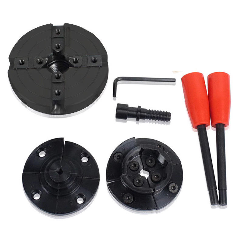 4寸圆卡盘木工车床 螺纹轴 卡盘 自定心卡盘 4爪卡盘,淘宝优惠券,粉丝福利购,淘宝优惠卷