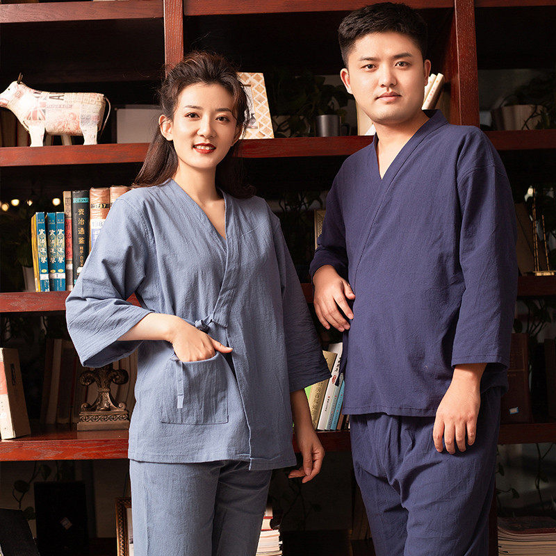 麻开衫泰式按摩服汗蒸服女7分裤洗浴足浴服男汤泉A桑拿服睡衣,淘宝优惠券,粉丝福利购,淘宝优惠卷