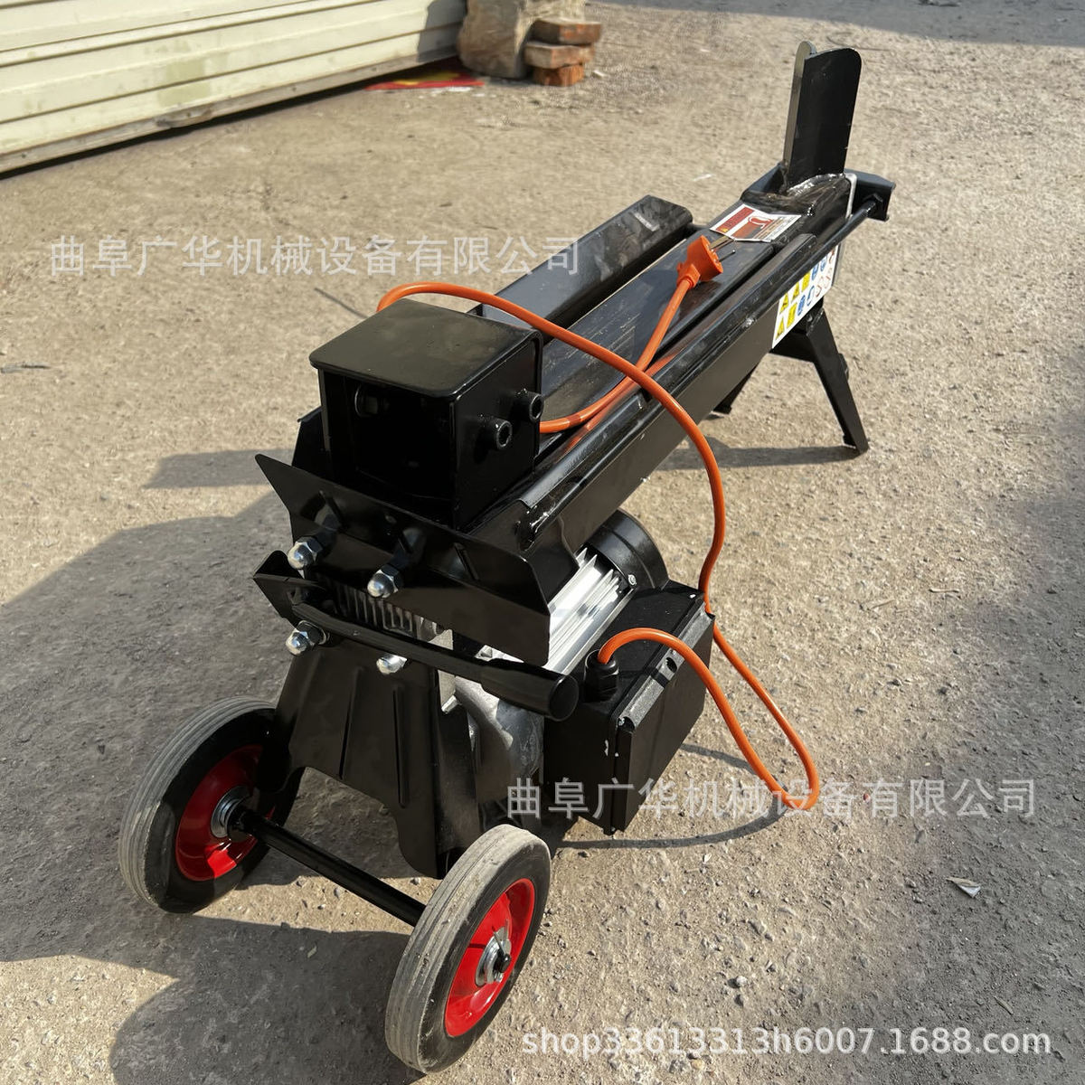 热销劈柴家用农村电动劈柴全自动机劈木头可移动自动劈木机 - 图1