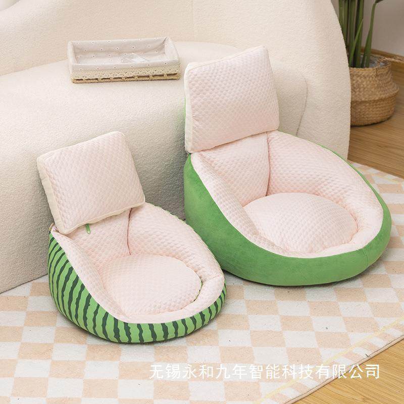 西瓜坐垫靠背一体地上蒲团椅垫卧室屁股垫子儿童沙发懒人坐墩,淘宝优惠券,粉丝福利购,淘宝优惠卷