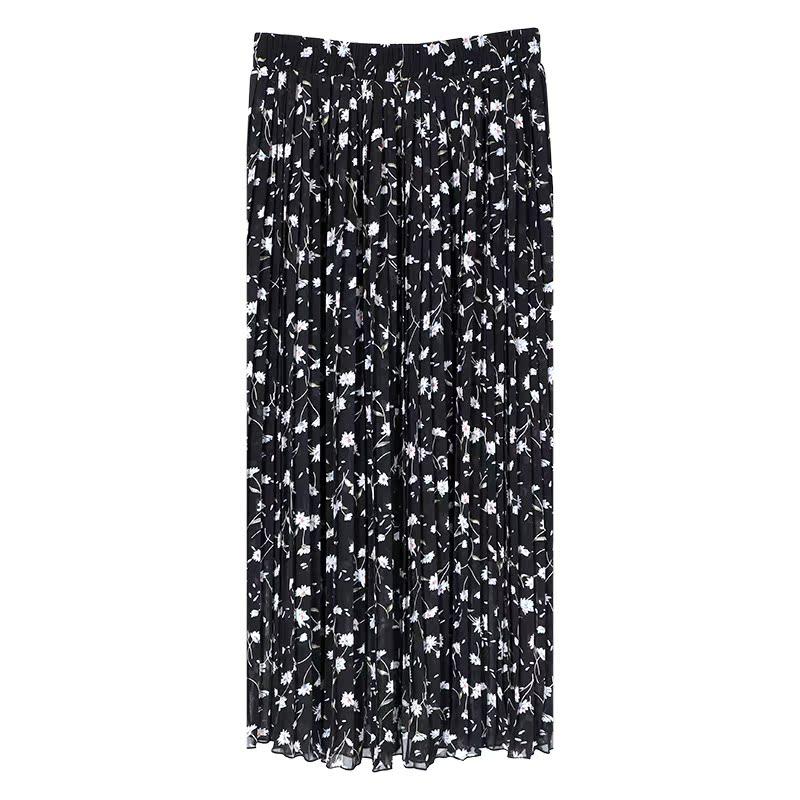 2025新款夏季女碎花雪纺百褶裙中长款半身显瘦,淘宝优惠券,粉丝福利购,淘宝优惠卷