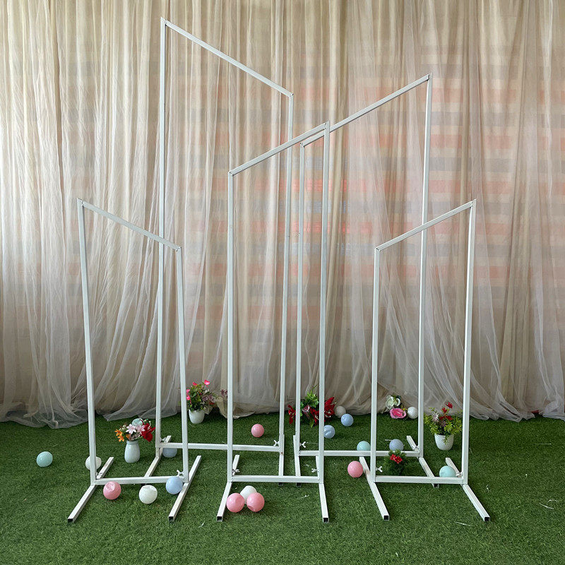 婚庆道具斜角几何屏风舞台摆件装饰背景斜边立体铁艺拱门道框架,淘宝优惠券,粉丝福利购,淘宝优惠卷
