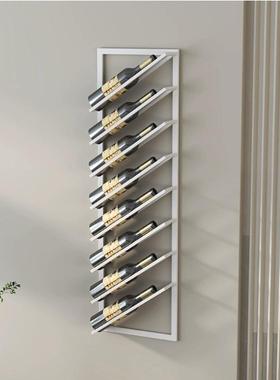 酒吧红酒架壁挂铁艺轻奢酒瓶架创意酒庄葡萄酒架子挂墙家用展示架