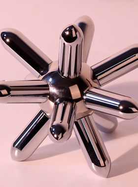 热销现代轻奢家居创意分子突刺球书房桌面电视柜摆件样板间金属摆