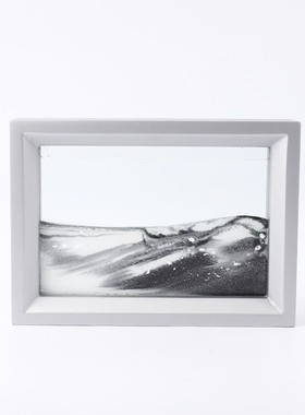 热销木框3d沙漏创意客厅摆件书房画创意流沙画创意家居摆件流沙画