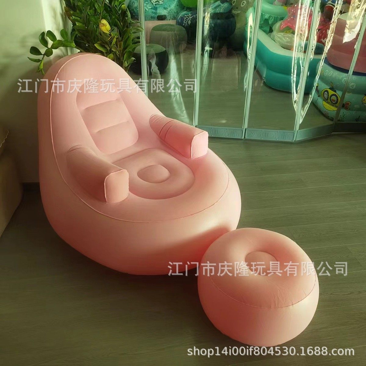 新品现货植绒充气沙发懒人户外野营沙发少女粉扶手靠椅VC充气床,淘宝优惠券,粉丝福利购,淘宝优惠卷