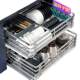 Home 304 stainless steel double-layer drawer storage dish rack pull basket kitchen practical cabinet bowl basket cabinet kitchen cabinet kitchen cabinet