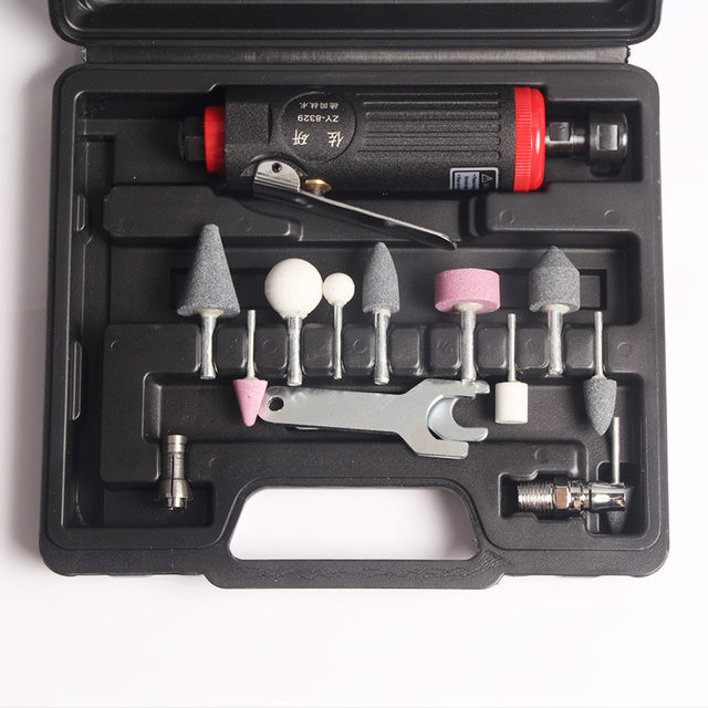 Tire repair tool set vacuum tire special automobile pneumatic grinder high-speed air mill light grinding head engraving machine