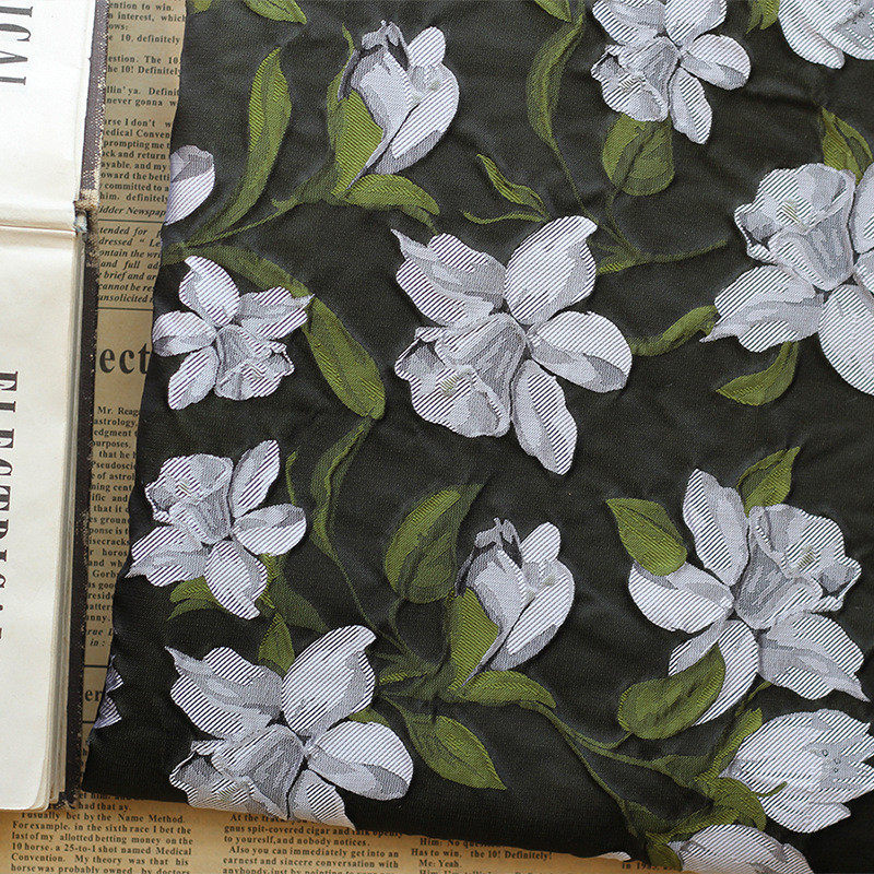 复古法式油画灰花朵浮雕提花面料立体凹凸质感手作春夏手提包布料,淘宝优惠券,粉丝福利购,淘宝优惠卷