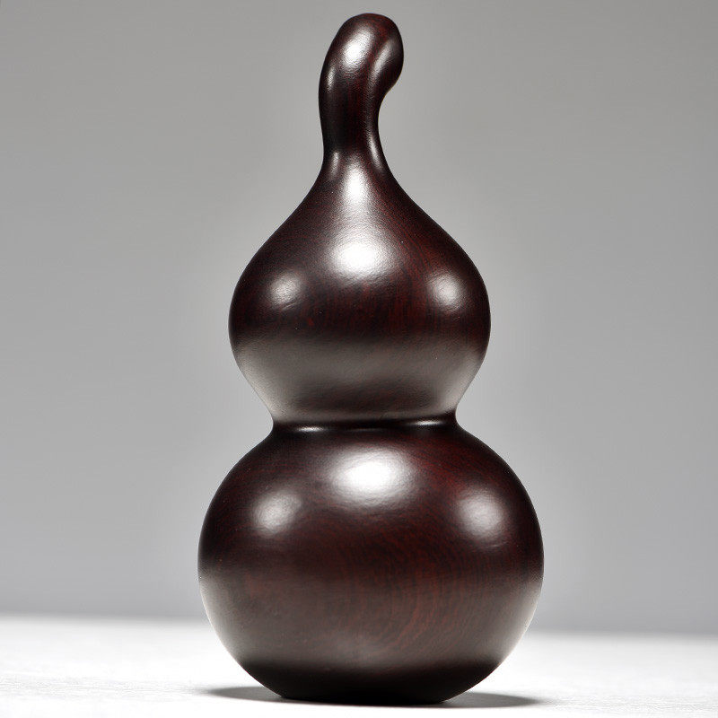 黑檀木雕葫芦摆件实木质葫芦玄关客厅家居桌面摆设装饰工艺品,淘宝优惠券,粉丝福利购,淘宝优惠卷