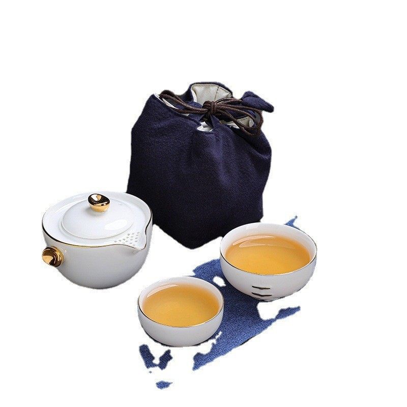 羊脂玉瓷手抓壶便携户外旅行茶具套装元旦公司年会商务礼品加logo,淘宝优惠券,粉丝福利购,淘宝优惠卷