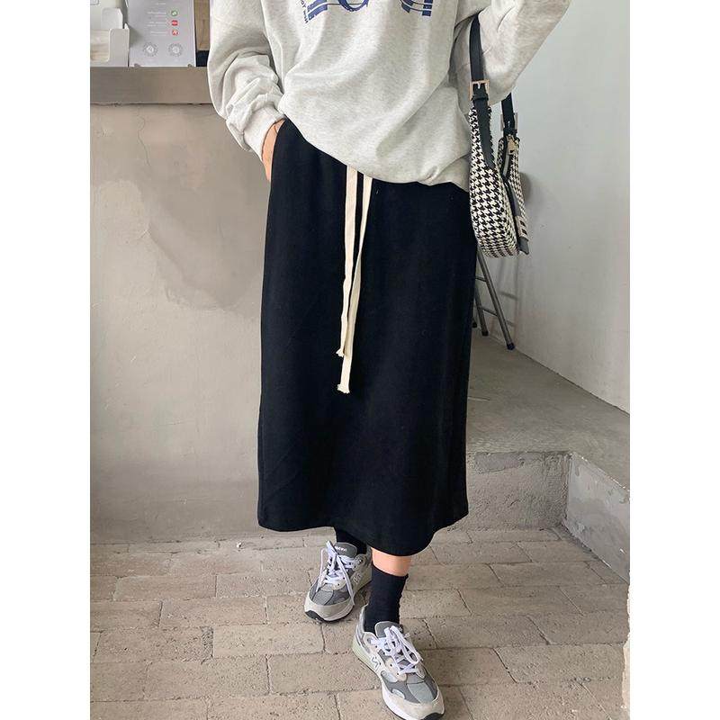 大码胖mm休闲女春秋中长款梨形身材遮胯显瘦a字裙,淘宝优惠券,粉丝福利购,淘宝优惠卷