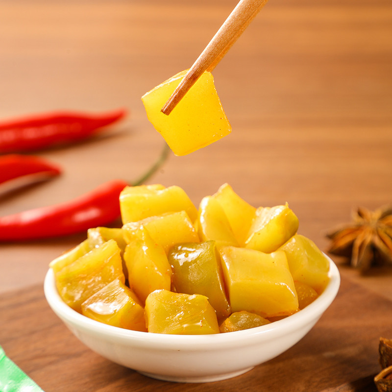 正宗涪陵榨菜芯50g小包榨菜整箱批发酸菜学生下饭菜咸菜去皮榨菜 - 图1