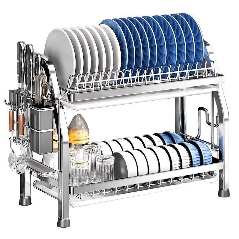 304不锈钢碗碟收纳架沥水厨房置物架多功能台面放碗盘碗筷收纳架,淘宝优惠券,粉丝福利购,淘宝优惠卷