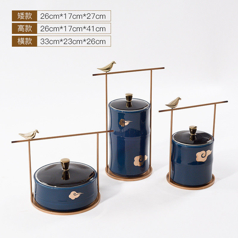 新中式玄关瓷罐摆件样板间客厅陶餐边柜电视柜酒柜软装饰品工艺品,淘宝优惠券,粉丝福利购,淘宝优惠卷