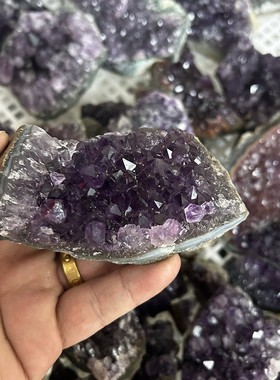 热销天然紫水晶簇摆件紫晶块