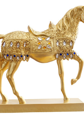 装饰品摆件马酒柜玄关客厅招财办公室工艺品家居家里乔迁新居礼物