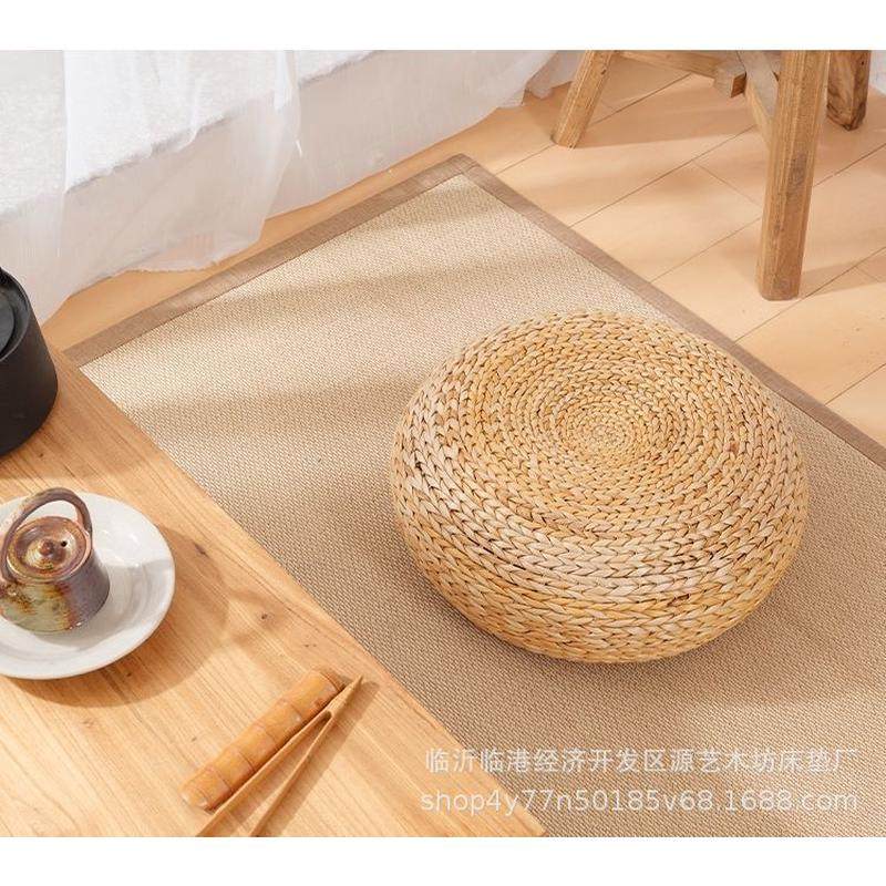 草编蒲团草编加厚坐墩日式塌塌米坐垫钢架坐墩窗垫脚凳,淘宝优惠券,粉丝福利购,淘宝优惠卷