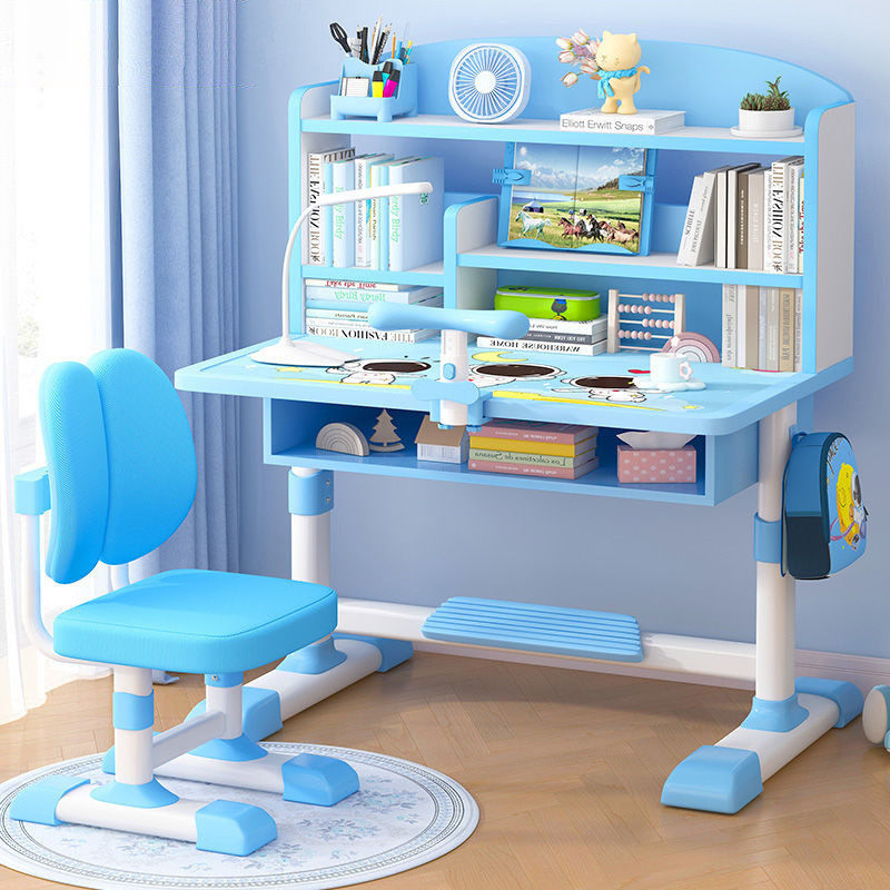 儿童学习桌可升降课桌椅学习写作业书架一体桌椅家用写字桌学习桌,淘宝优惠券,粉丝福利购,淘宝优惠卷