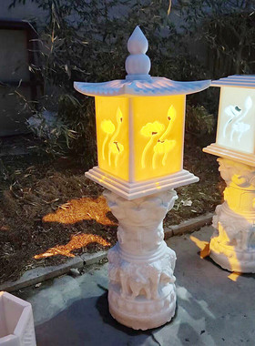 热销庭院石灯笼仿古路引灯造景户外山水景观花园装饰石摆件石雕厂