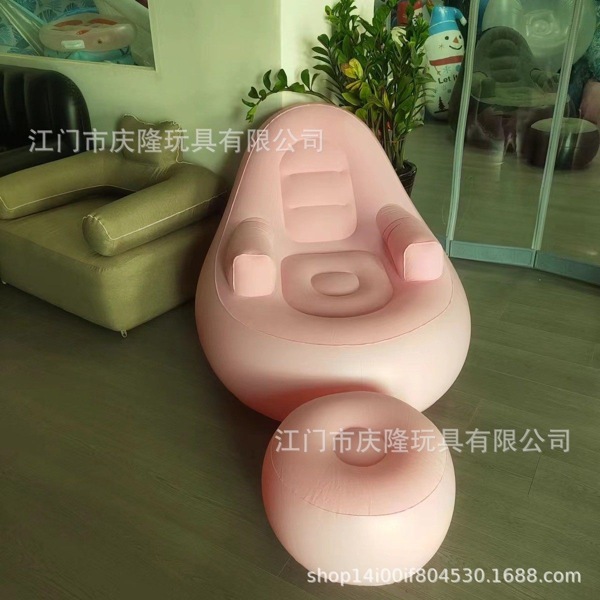 新品现货植绒充气沙发懒人户外野营沙发少女粉扶手靠椅VC充气床,淘宝优惠券,粉丝福利购,淘宝优惠卷