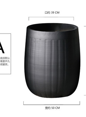 北欧现代简约景德镇落地绿植花盆室内装饰植物大口径陶瓷花瓶摆件