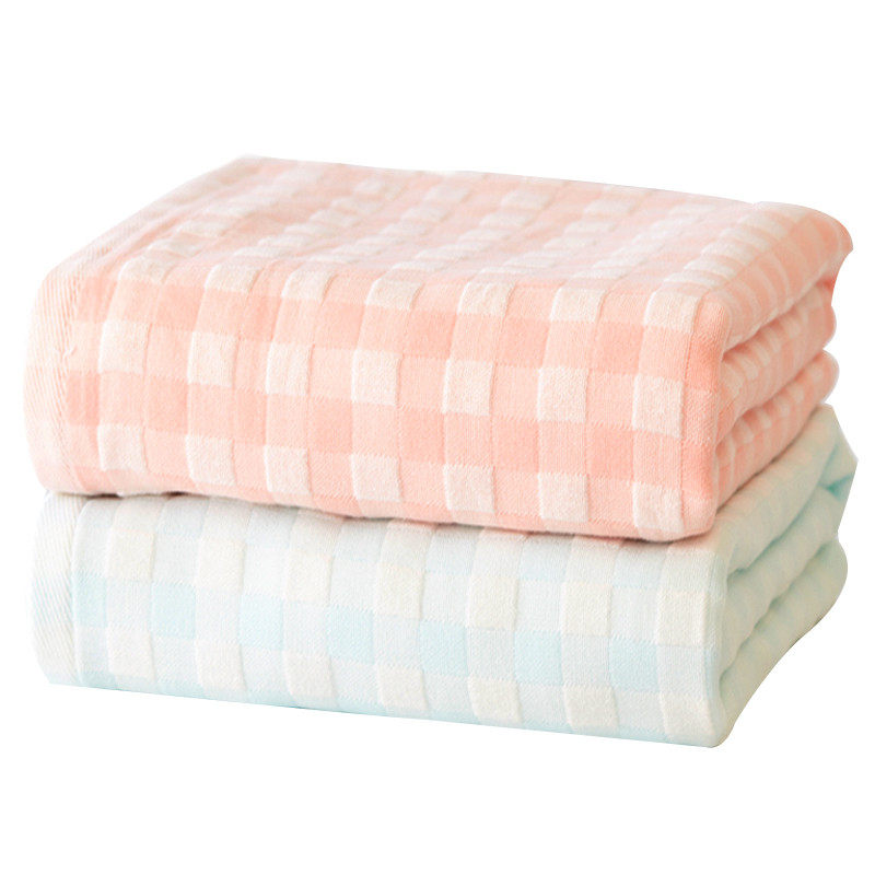 3AO纯棉纱布浴巾男女家用成人情侣柔软吸水方格大裹巾,淘宝优惠券,粉丝福利购,淘宝优惠卷