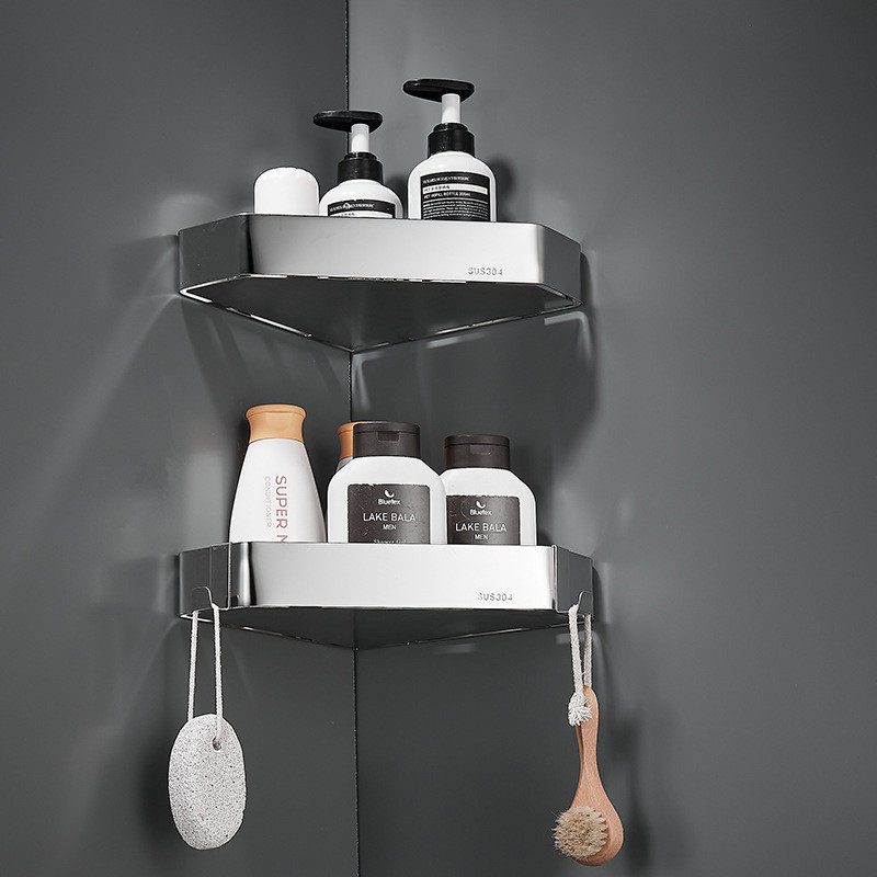 淋浴房置物架卫生间三角篮转角架不锈钢浴室置物篮壁挂收纳架,淘宝优惠券,粉丝福利购,淘宝优惠卷
