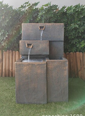 热销工艺品户外庭院室内流水摆件简约