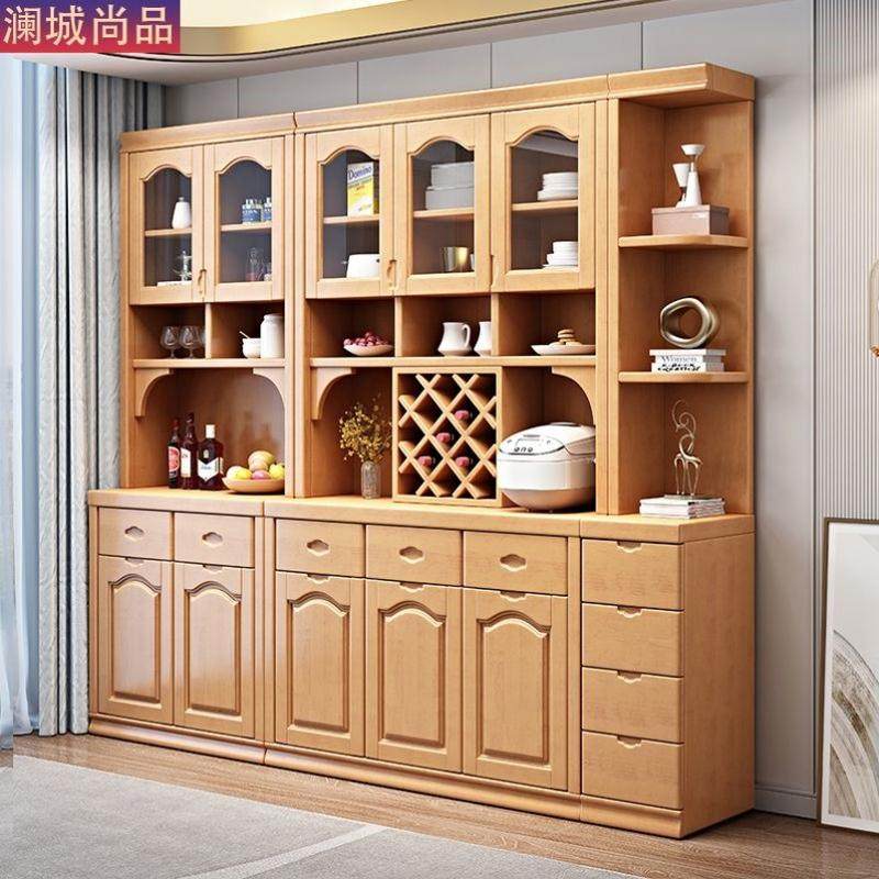 实木餐边柜酒柜客厅靠墙碗柜厨房储物柜中式收纳柜多功能置物家具,淘宝优惠券,粉丝福利购,淘宝优惠卷